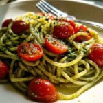 25-Minute Magical Pesto Pasta with Cherry Tomatoes