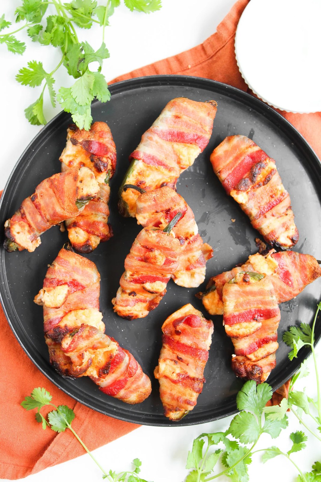 Air Fryer Bacon Wrapped Jalapeno Poppers | She's Not Cookin'