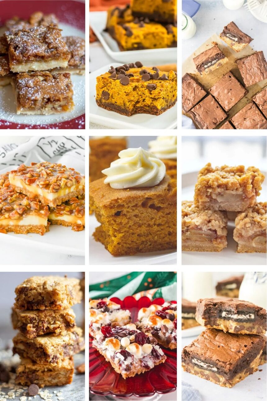 Cozy Fall Dessert Bars to Bake This Season | She's Not Cookin'