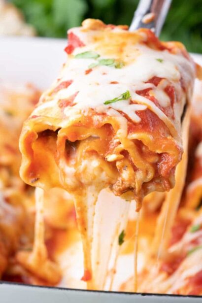 Easy Lasagna Roll Ups With Ricotta & Spinach | She's Not Cookin'