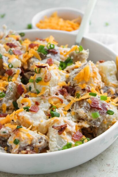 Loaded Baked Potato Salad | She's Not Cookin'
