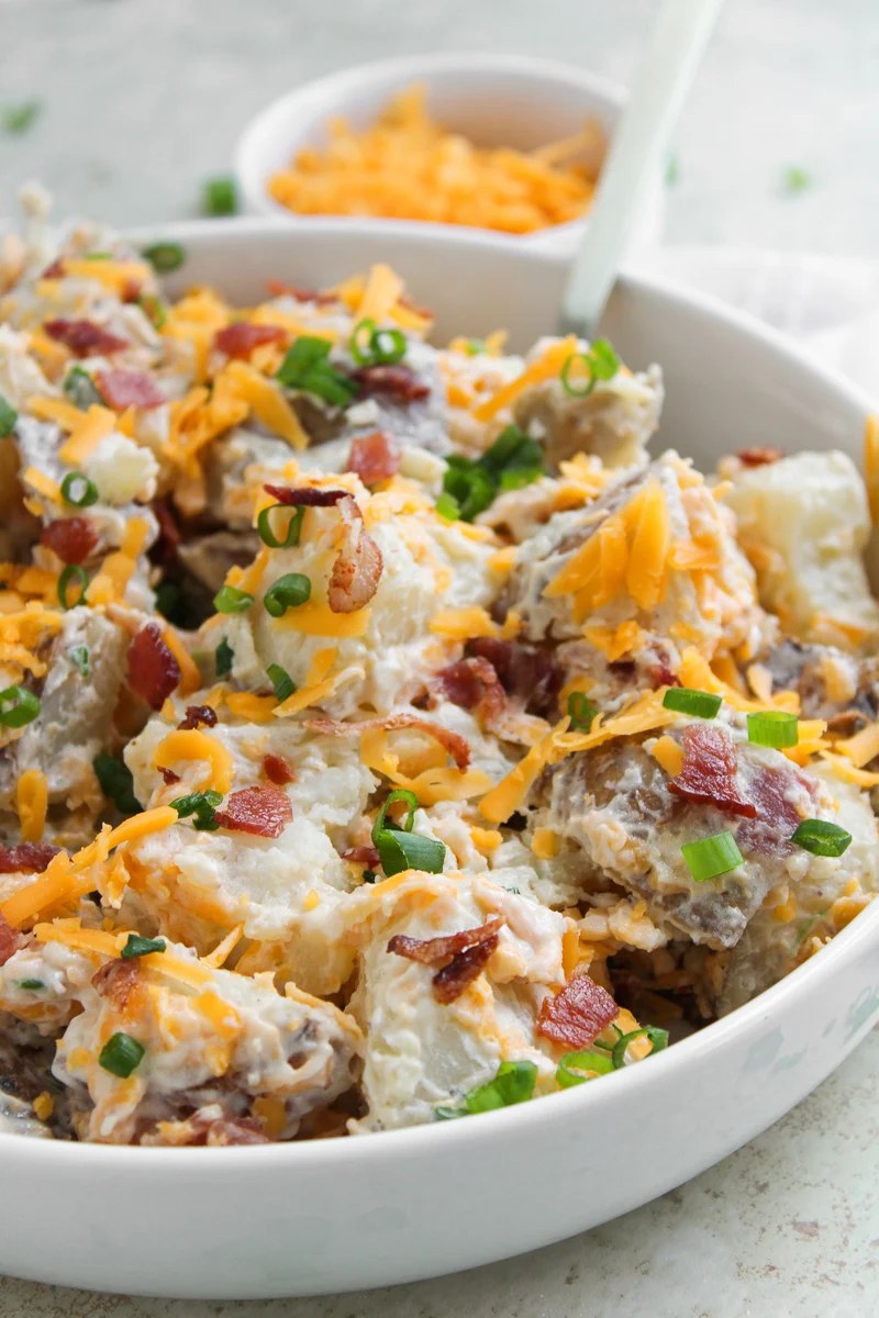 Loaded Baked Potato Salad | She's Not Cookin'